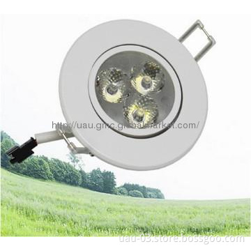 3W PC Shell Aluminum Heat Sink LED Ceiling Light